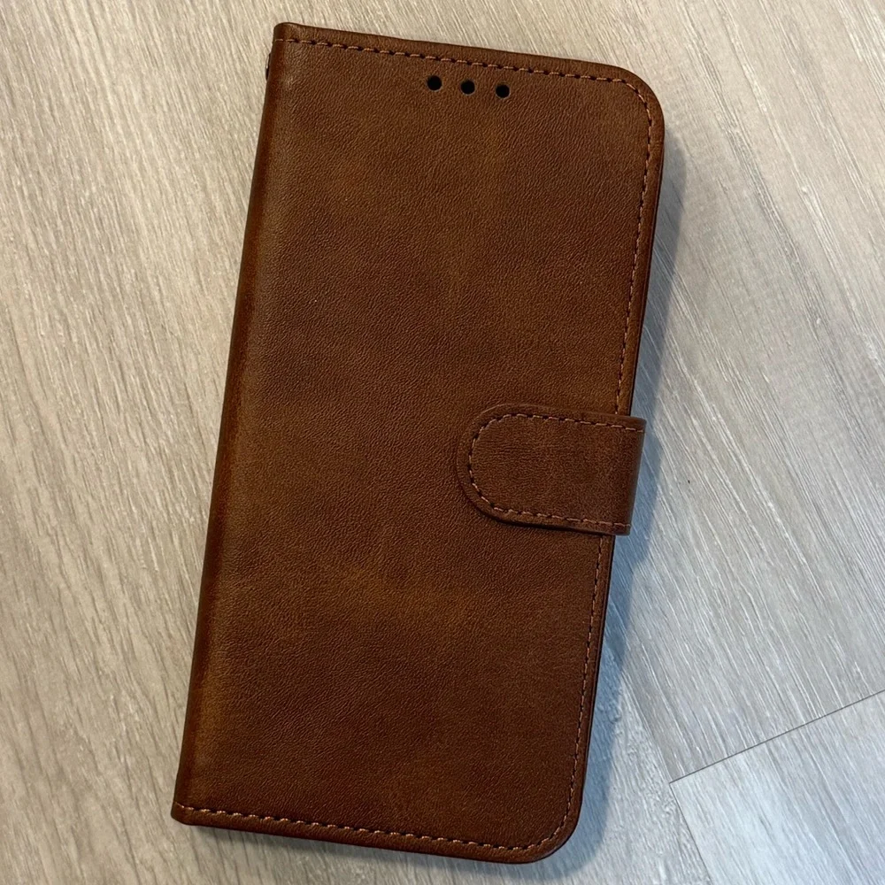New IPhone 16 pro Vegan Leather Wallet Phone Case